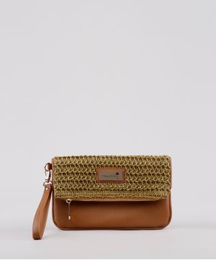Bolsa-Clutch-Feminina-Agua-de-Coco-Media-com-Palha-e-Alca-de-Mao-Removivel-Caramelo-9705684-Caramelo_1