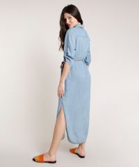 Vestido-Chemise-Jeans-Feminino-Triya-Longo-com-Cadarco-Manga-3-4-Azul-Claro-9809266-Azul_Claro_2