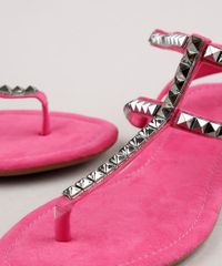 Rasteira-Feminina-Oneself-em-Suede-com-Tachas-e-Amarracao-Pink-9718707-Pink_5