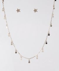 Kit-de-Brinco---Colar-Feminino-Folheados-com-Estrelas-Dourado-9657462-Dourado_1