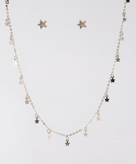 Kit-de-Brinco---Colar-Feminino-Folheados-com-Estrelas-Dourado-9657462-Dourado_1 Kit-de-Brinco---Colar-Feminino-Folheados-com-Estrelas-Dourado-9657462-Dourado_1