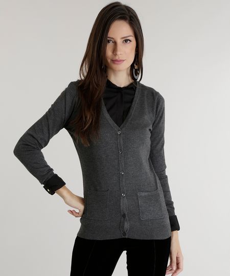 Cardigan-em-Trico-Chumbo-8460794-Chumbo_1 Cardigan-em-Trico-Chumbo-8460794-Chumbo_1