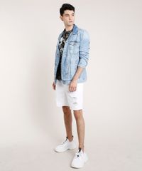 Jaqueta-Jeans-Masculina-Trucker-com-Bolsos-Azul-Claro-9532785-Azul_Claro_3 Jaqueta-Jeans-Masculina-Trucker-com-Bolsos-Azul-Claro-9532785-Azul_Claro_3