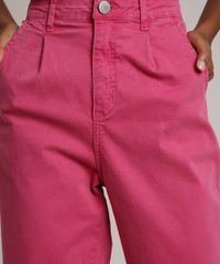 Calca-de-Sarja-Feminina-Mindset-com-Bolsos-Pink-9843832-Pink_4