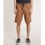 Bermuda-de-Sarja-Masculina-com-Cordao-Marrom-9767163-Marrom_1