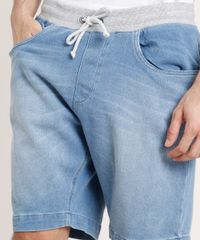Bermuda-Jeans-Masculina-Slim-com-Cordao-Azul-Claro-9767318-Azul_Claro_2