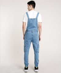 Macacao-Jeans-Masculino-Jogger-Skinny-Cargo-Azul-Claro-9757287-Azul_Claro_2 Macacao-Jeans-Masculino-Jogger-Skinny-Cargo-Azul-Claro-9757287-Azul_Claro_2