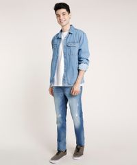 Camisa-Jeans-Masculina-Comfort-com-Bolsos-Manga-Longa-Azul-Medio-9773894-Azul_Medio_3