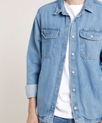 Camisa-Jeans-Masculina-Comfort-com-Bolsos-Manga-Longa-Azul-Medio-9773894-Azul_Medio_4