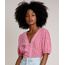 Blusa-Feminina-Mindset-Estampada-Xadrez-Vichy-Manga-Bufante-Decote-V-Rosa-9847433-Rosa_1