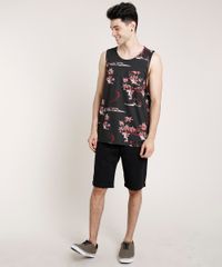 Regata-Masculina-Estampada-Tropical-Esqueleto-com-Bolso-Gola-Careca-Preta-9757276-Preto_3