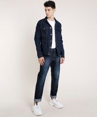 Jaqueta-Jeans-Masculina-com-Bolsos-Azul-Escuro-9779287-Azul_Escuro_3