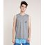 Regata-Masculina-com-Bolso-Estampado-de-Folhagem-Gola-Careca-Cinza-Mescla-9753424-Cinza_Mescla_1