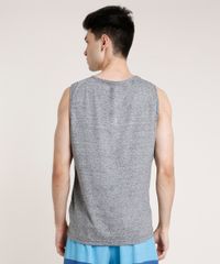 Regata-Masculina-com-Bolso-Estampado-de-Folhagem-Gola-Careca-Cinza-Mescla-9753424-Cinza_Mescla_2