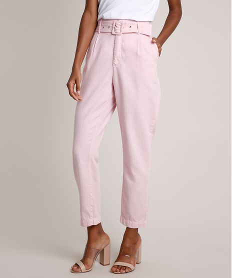 Calca-Feminina-Mindset-Alfaiatada-com-Cinto-Rosa-Claro-9843833-Rosa_Claro_1