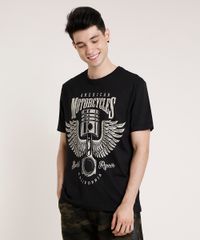 Camiseta-Masculina--American-Motorcycles--Manga-Curta-Gola-Careca-Preta-9677237-Preto_1