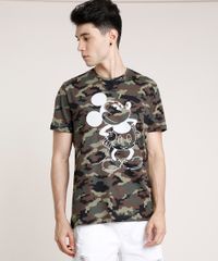 Camiseta-Masculina-Mickey-Estampada-Camuflada-Manga-Curta-Gola-Careca-Verde-Militar-9597336-Verde_Militar_1