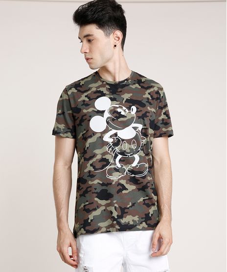 Camiseta-Masculina-Mickey-Estampada-Camuflada-Manga-Curta-Gola-Careca-Verde-Militar-9597336-Verde_Militar_1