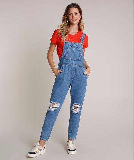 Macacao-Jeans-Feminino-Destroyed-com-Bolsos-Azul-Medio-9758584-Azul_Medio_1