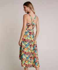 Vestido-Feminino-Midi-em-Linho-Estampado-Natureza-com-Transpasse-e-Vazado-Alcas-Medias-Preto-9640595-Preto_2
