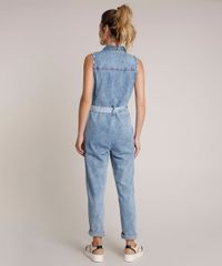 Macacao-Jeans-Feminino-com-Botoes-e-Faixa-para-Amarrar-Azul-Medio-9750180-Azul_Medio_2
