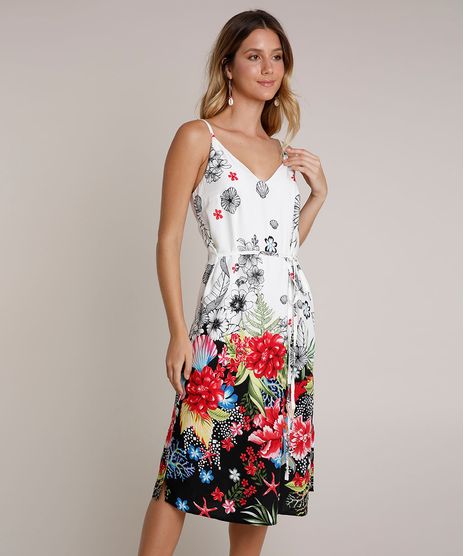 Vestido-Feminino-Midi-Estampado-Floral-Tropical-com-Fenda-Alcas-Finas-Off-White-9670501-Off_White_1