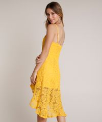 Vestido-Feminino-em-Renda-Midi-Mullet-com-Babado-Alcas-Finas-Amarelo-9622999-Amarelo_2