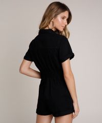 Macaquinho-de-Sarja-Feminino-com-Ziper-Manga-Curta-Preto-9750176-Preto_2