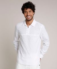 Bata-Masculina-Comfort-Texturizada-com-Botoes-Manga-Longa-Off-White-9642353-Off_White_1