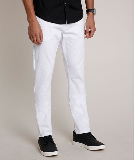 Calca-Masculina-Slim-com-Chaveiro-Branca-9769384-Branco_1