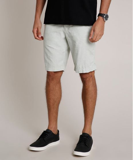 Bermuda-Masculina-Reta-Alfaiatada-com-Linho-Verde-Claro-9754109-Verde_Claro_1