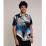 Camisa-Masculina-Relaxed-Estampada-de-Folhagem-Manga-Curta-Preta-9657168-Preto_1