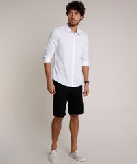 Bermuda-de-Sarja-Masculina-Reta-Alfaiatada-Preta-9778723-Preto_3