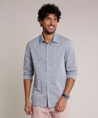 Camisa-Masculina-Slim-Estampada-de-Coqueiros-Manga-Longa-Cinza-Mescla-9645931-Cinza_Mescla_1