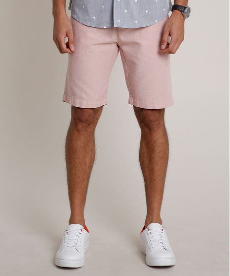 Bermuda-Masculina-Reta-Alfaiatada-com-Linho-Rose-9754107-Rose_1
