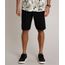 Bermuda-Masculina-Reta-Alfaiatada-Estampada-Mini-Print-Preta-9754101-Preto_1