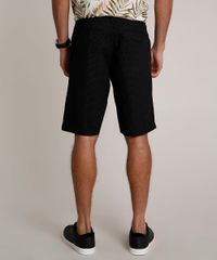 Bermuda-Masculina-Reta-Alfaiatada-Estampada-Mini-Print-Preta-9754101-Preto_4