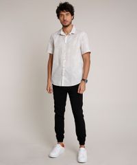 Camisa-Masculina-Relaxed-Estampada-Floral-Manga-Curta-Kaki-Claro-9657165-Kaki_Claro_3