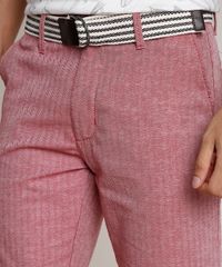 Bermuda-Masculina-Slim-Alfaiatada-com-Cinto-Vermelha-9752449-Vermelho_2