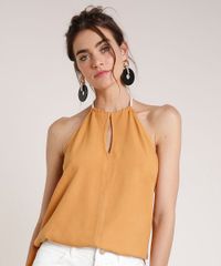 Blusa-Feminina-Agua-de-Coco-Frente-Unica-com-Corda-Mostarda-9809279-Mostarda_1