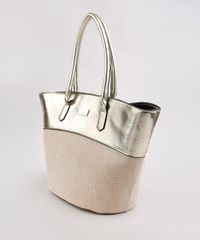 Bolsa-Feminina-Agua-de-Coco-Grande-Metalizada-com-Palha-Bege-Claro-9726010-Bege_Claro_3