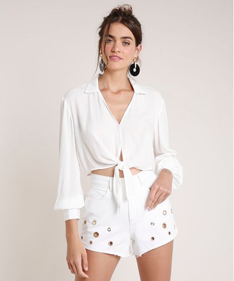 Camisa-Feminina-Agua-de-Coco-Cropped-Listrada-com-Lurex-Manga-Longa-Off-White-9677889-Off_White_1