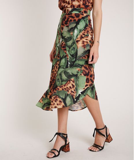 Saia-Feminina-Agua-de-Coco-Midi-Assimetrica-Estampada-Bananeira-Animal-Print-Onca-Caramelo-9677881-Caramelo_1