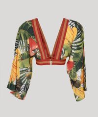Blusa-Feminina-Agua-de-Coco-Tal-Mae-Tal-Filha-Cropped-Estampada-Cesto-de-Frutas-Manga-7-8-Decote-V-Verde-Escuro-9681134-Verde_Escuro_6
