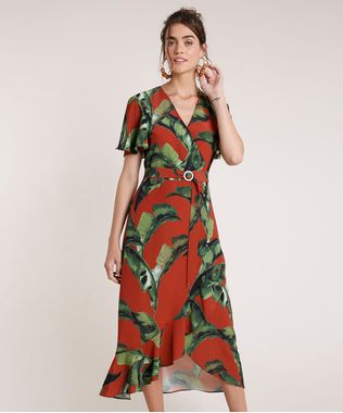 Vestido-Feminino-Agua-de-Coco-Midi-Envelope-Estampado-Bananeira-Manga-Curta-Cobre-9677876-Cobre_1