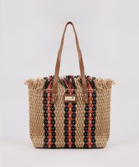 Bolsa-Feminina-Agua-de-Coco-Shopper-Grande-em-Palha-com-Listras-Bege-Claro-9705683-Bege_Claro_1