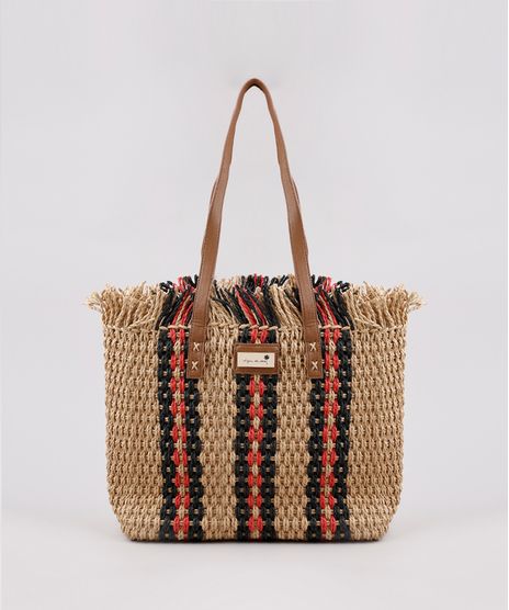 Bolsa-Feminina-Agua-de-Coco-Shopper-Grande-em-Palha-com-Listras-Bege-Claro-9705683-Bege_Claro_1