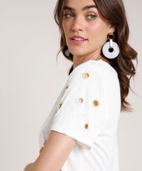 Blusa-Feminina-Agua-de-Coco-com-Ilhos-Manga-Curta-Decote-Redondo-Off-White-9762774-Off_White_4