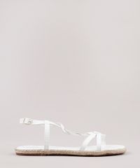 Rasteira-Feminina-Oneself-Texturizada-Cobra-com-Corda-Branca-9824020-Branco_1