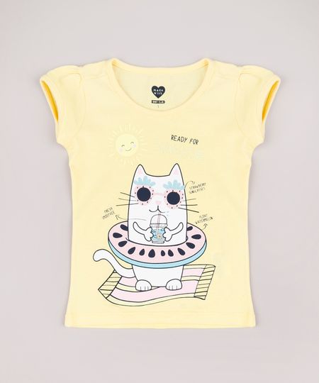 Blusa-Infantil-Gato-com-Boia-Manga-Curta-Amarela-9753222-Amarelo_1 Blusa-Infantil-Gato-com-Boia-Manga-Curta-Amarela-9753222-Amarelo_1